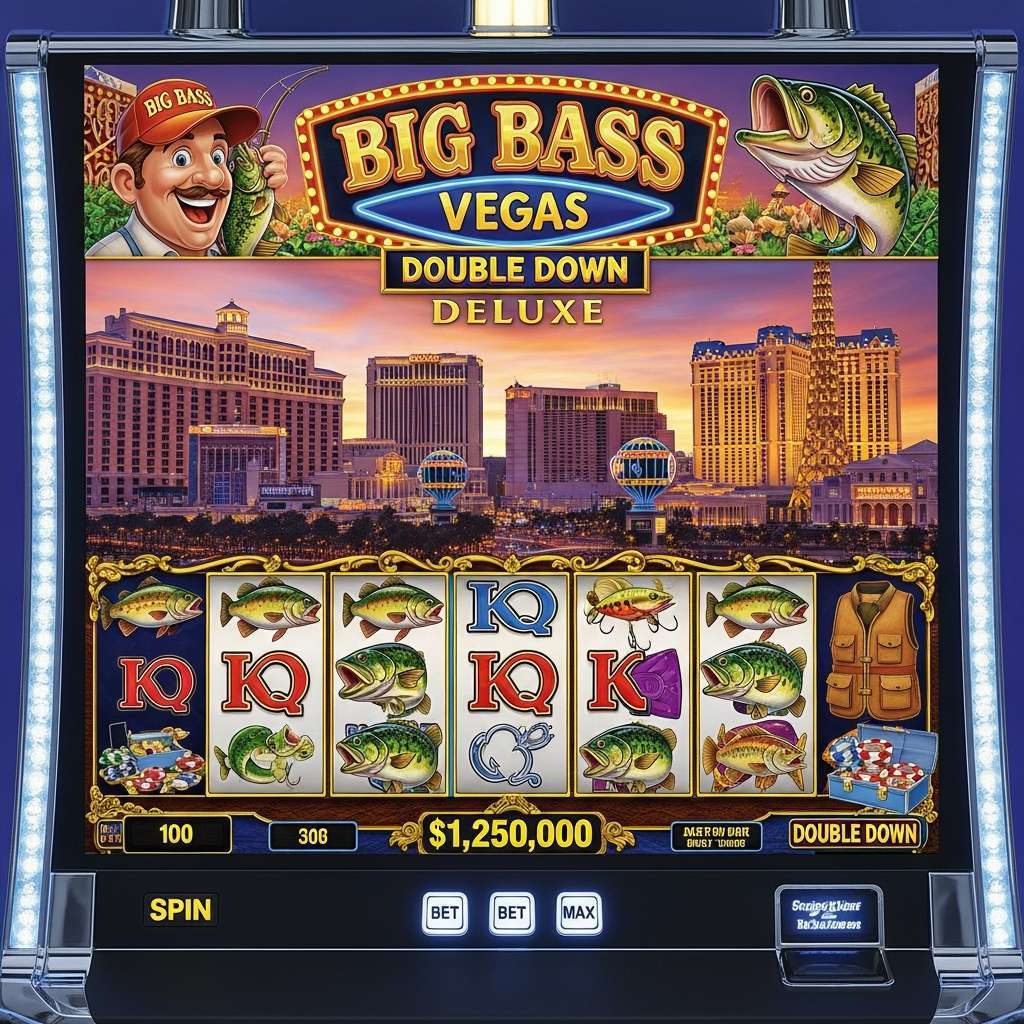 Big Bass Vegas Double Down Deluxe Croupier distribuisce carte a giocatori di poker al casinò